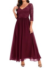Длинное женское платье DressTells, красное цена и информация | Платья | kaup24.ee