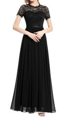 Длинное женское платье Dressystar, черное цена и информация | Платья | kaup24.ee