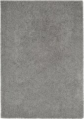 Ковер длинноворсовый, серый, 120 х 160см. цена и информация | Коврики | kaup24.ee