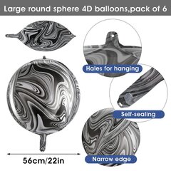 Мраморные шары, 6 шт. 56 см цена и информация | Шарики | kaup24.ee