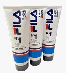 Meeste šampoon/dušigeel Fila Change The Game Shower Gel, 3x250 ml (3 tk.) hind ja info | Dušigeelid, õlid | kaup24.ee