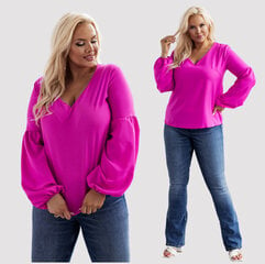 Блузка больших размеров для женщин Liza, розовая цена и информация | Женские блузки, рубашки | kaup24.ee
