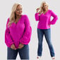 Suures suuruses pluus naistele Liza, roosa цена и информация | Naiste pluusid, särgid | kaup24.ee