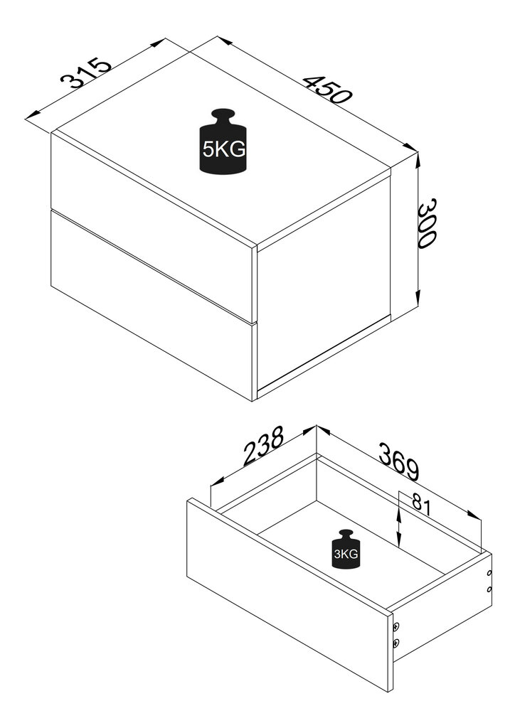 Öökapp Usal L 45, hall цена и информация | Öökapid | kaup24.ee