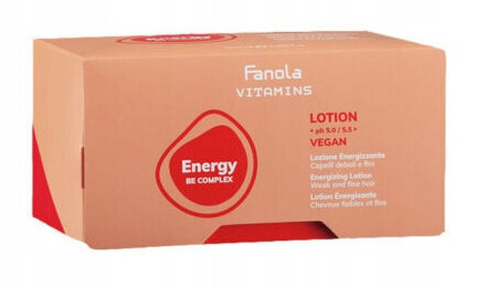 Fanola Vitamins Energy Lotion 12x10ml цена и информация | Viimistlusvahendid juustele | kaup24.ee