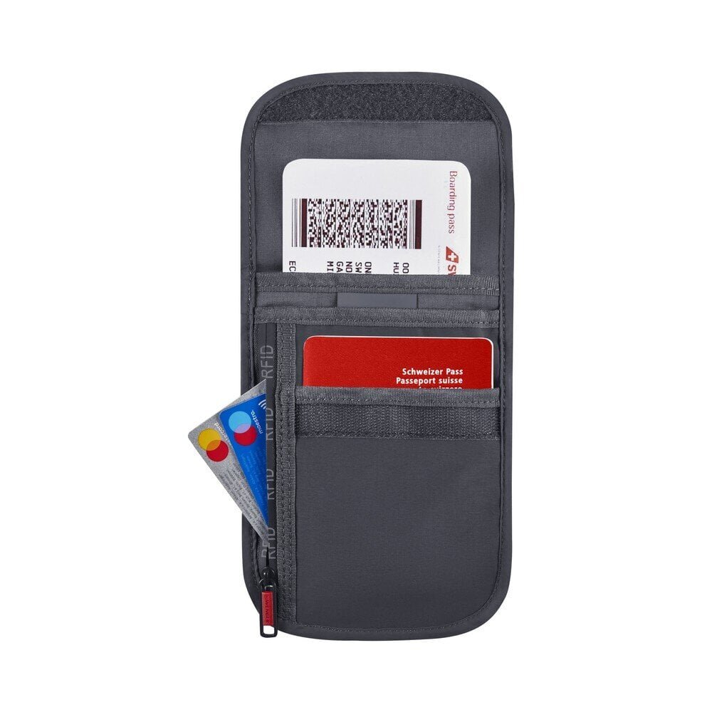 Kaelakott RFID-kaitsega Wenger, must hind ja info | Kohvrid, reisikotid | kaup24.ee