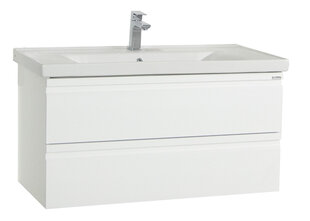 Vannitoakomplekt Silora XL, valge цена и информация | Шкафчики для ванной | kaup24.ee
