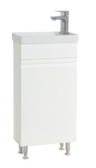 Vannitoakomplekt Silora M, kaheosaline, valge цена и информация | Шкафчики для ванной | kaup24.ee