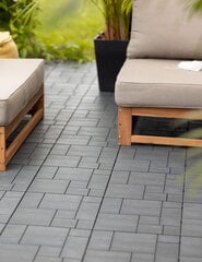 Terrassi plaat Stone Mosaic Steel Gray hind ja info | Terrassipõrandad | kaup24.ee