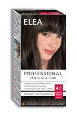 Стойкая крем-краска для волос Elea Professional Corour&Care 4.0 Medium brown, 123 мл цена и информация | Краска для волос | kaup24.ee