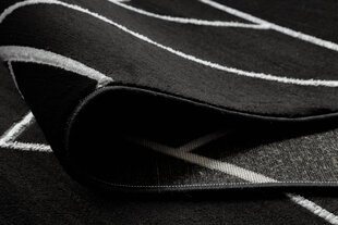 бегун EMERALD эксклюзивный 7543 гламур, стильный геометричес черный / бряный 80 cm цена и информация | Коврики | kaup24.ee