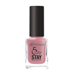 Dermacol 5 Day Stay longlasting - Long-lasting nail polish 10 ml  10 Milk Shake #cf9baf цена и информация | Лаки для ногтей, укрепители для ногтей | kaup24.ee