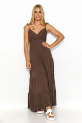 Платье длинное женское Makadamia, коричневое цена и информация | Платья | kaup24.ee