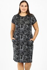 Серое камуфляжное платье с карманами F554-44/46 цена и информация | Платья | kaup24.ee