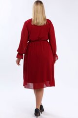 Kleit naistele F4004, punane hind ja info | Kleidid | kaup24.ee