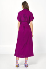 Фиолетовое платье миди из вискозы - S221 цена и информация | Платья | kaup24.ee