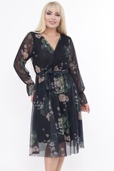 Damskie czarny Sukienka plus size цена и информация | Платья | kaup24.ee