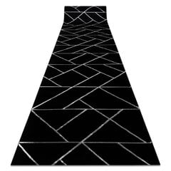 бегун EMERALD эксклюзивный 7543 гламур, стильный геометричес черный / бряный 70 cm цена и информация | Ковры | kaup24.ee