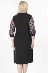 Damskie czarny Sukienka plus size цена и информация | Платья | kaup24.ee