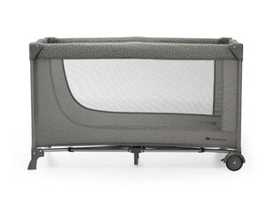 Mängumaneež-reisivoodi Kinderkraft Joy 2 Travel Cot, Dark Grey цена и информация | Манежи для детей | kaup24.ee