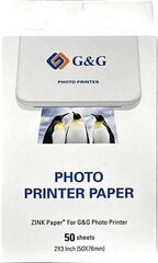 Fotopaber Zink GG-ZP023-50,50 mm x 76 mm, 50 tk hind ja info | Vihikud, märkmikud ja paberikaubad | kaup24.ee