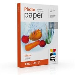 ColorWay Photo Paper 	PM220100A4  Matte  White  A4  220 g/m² - цена и информация | Тетради и бумажные товары | kaup24.ee