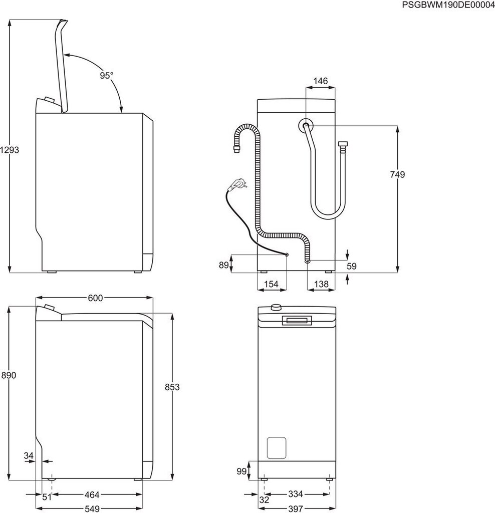 Electrolux EW2TN5261FP hind ja info | Pesumasinad | kaup24.ee