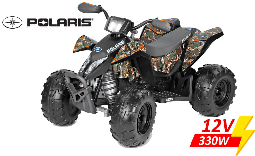 Peg Perego Polaris Outlaw Camo 12V/330W, Laste elektriline ATV. hind ja info | Laste elektriautod | kaup24.ee