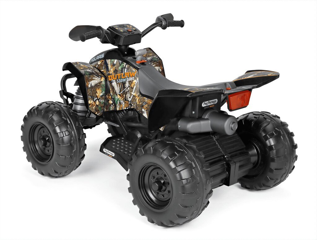 Peg Perego Polaris Outlaw Camo 12V/330W, Laste elektriline ATV. hind ja info | Laste elektriautod | kaup24.ee