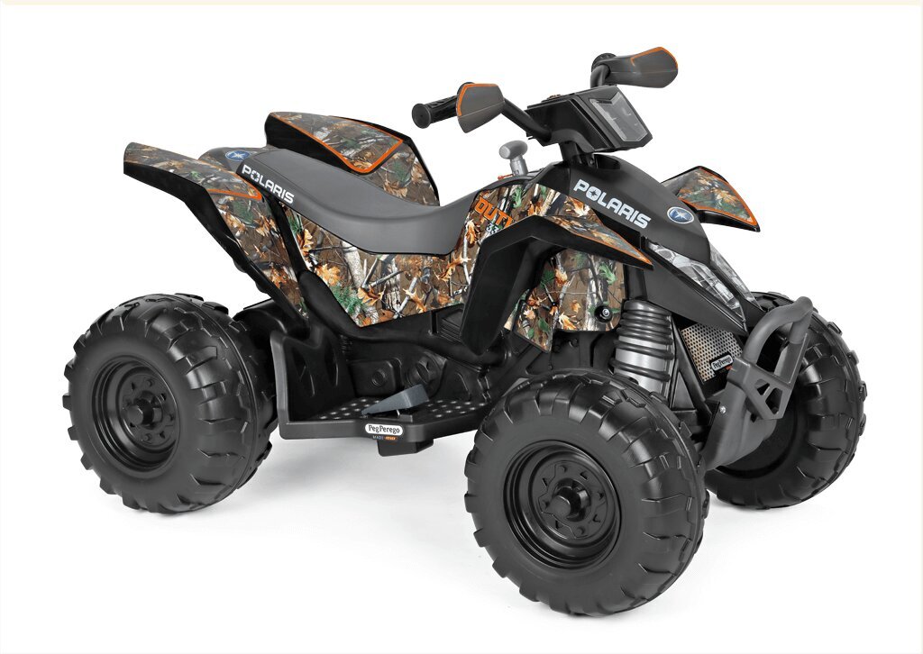 Peg Perego Polaris Outlaw Camo 12V/330W, Laste elektriline ATV. hind ja info | Laste elektriautod | kaup24.ee