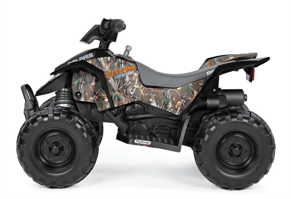 Peg Perego Polaris Outlaw Camo 12V/330W, Laste elektriline ATV. hind ja info | Laste elektriautod | kaup24.ee