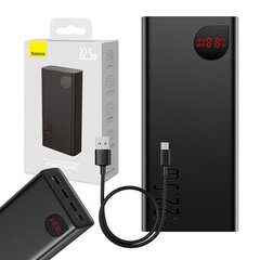 Fast Charge Power Bank Baseus Adaman, 40000mAh 22,5W (Black) цена и информация | Зарядные устройства Power bank | kaup24.ee