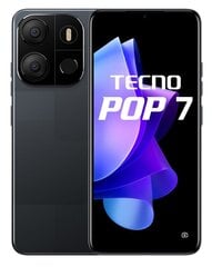 Tecno Pop 7 2/64GB Endless Black hind ja info | Telefonid | kaup24.ee