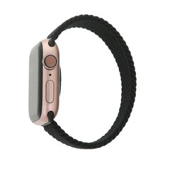 Elastic band M for Apple Watch 42|44|45 mm length 155 mm  black цена и информация | Аксессуары для смарт-часов и браслетов | kaup24.ee