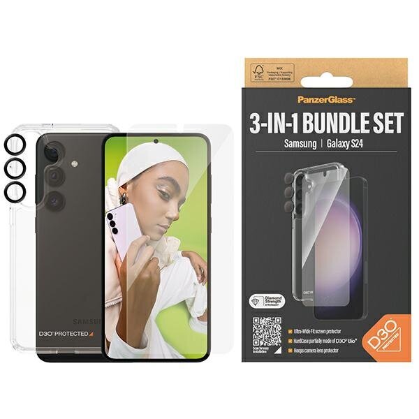 PanzerGlass Bundle 3in1 цена и информация | Telefoni kaaned, ümbrised | kaup24.ee