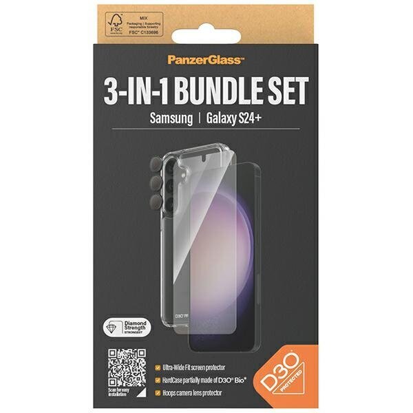 PanzerGlass Bundle 3in1 цена и информация | Telefoni kaaned, ümbrised | kaup24.ee