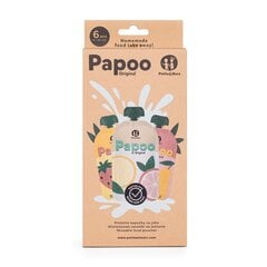 Korduvkasutatavad toidukotid Petite&Mars Papoo Papoo Original, 6 tk цена и информация | Детская посуда, контейнеры для молока и еды | kaup24.ee