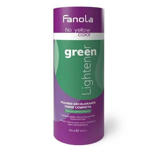 Pleegituspulber Fanola No Yellow Green Brightening Cream, 450g hind ja info | Juuksevärvid | kaup24.ee