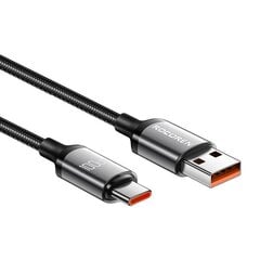 Fast Charging cable Rocoren USB-A to USB-C Retro Series 1m 100W (grey) цена и информация | Кабели для телефонов | kaup24.ee