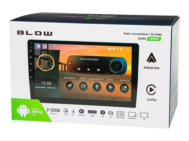 Blow AVH-9991 1DIN hind ja info | MP3-mängijad, MP4-mängijad | kaup24.ee