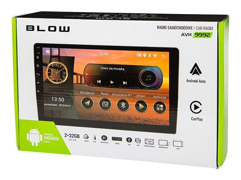 Blow AVH-9992 2DIN hind ja info | MP3-mängijad, MP4-mängijad | kaup24.ee