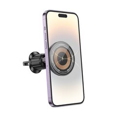 Borofone Car holder BH211 Riley magnetic with induction charging to air vent black цена и информация | Mobiiltelefonide hoidjad | kaup24.ee