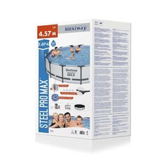 Бассейн Bestway 56488 Steel Pro Max круглый надземный 457x107см цена и информация | Бассейны | kaup24.ee