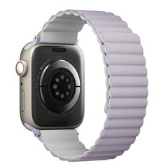 UNIQ pasek Revix Apple Watch Series 4|5|6|7|8|SE|SE2 38|40|41mm. Reversible Magnetic lilak-biały|lilac-white цена и информация | Аксессуары для смарт-часов и браслетов | kaup24.ee