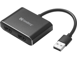 Sandberg 134-35 цена и информация | Адаптеры и USB-hub | kaup24.ee