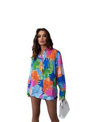 Атласная блузка для женщин, разноцветная цена и информация | Женские блузки, рубашки | kaup24.ee