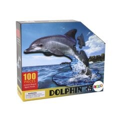 Pusle Lean Toys Dolphin, 100 tk hind ja info | Pusled | kaup24.ee
