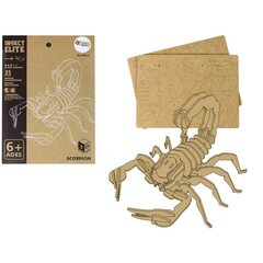 Puidust 3D pusle Lean Toys Scorpio, 35 tk цена и информация | Пазлы | kaup24.ee