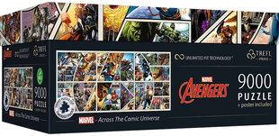 Pusle Trefl UFT Avengers Marvel Across the Comic Universe, 9000 tk hind ja info | Pusled | kaup24.ee