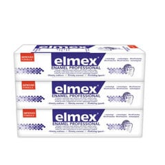 Elmex Dental Enamel Professional hambapasta 3 x 75 ml цена и информация | Для ухода за зубами | kaup24.ee